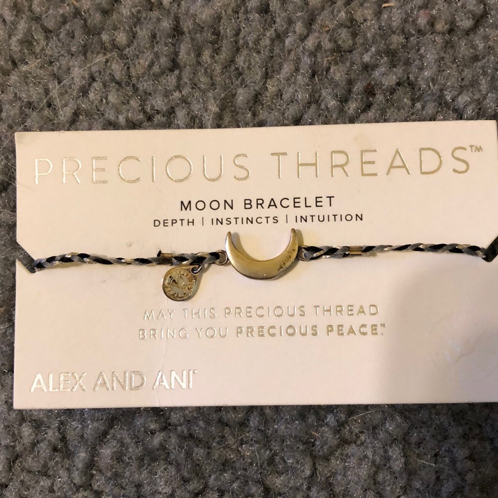 ALEX AND ANI —-Precious Threads Moon Bracelet